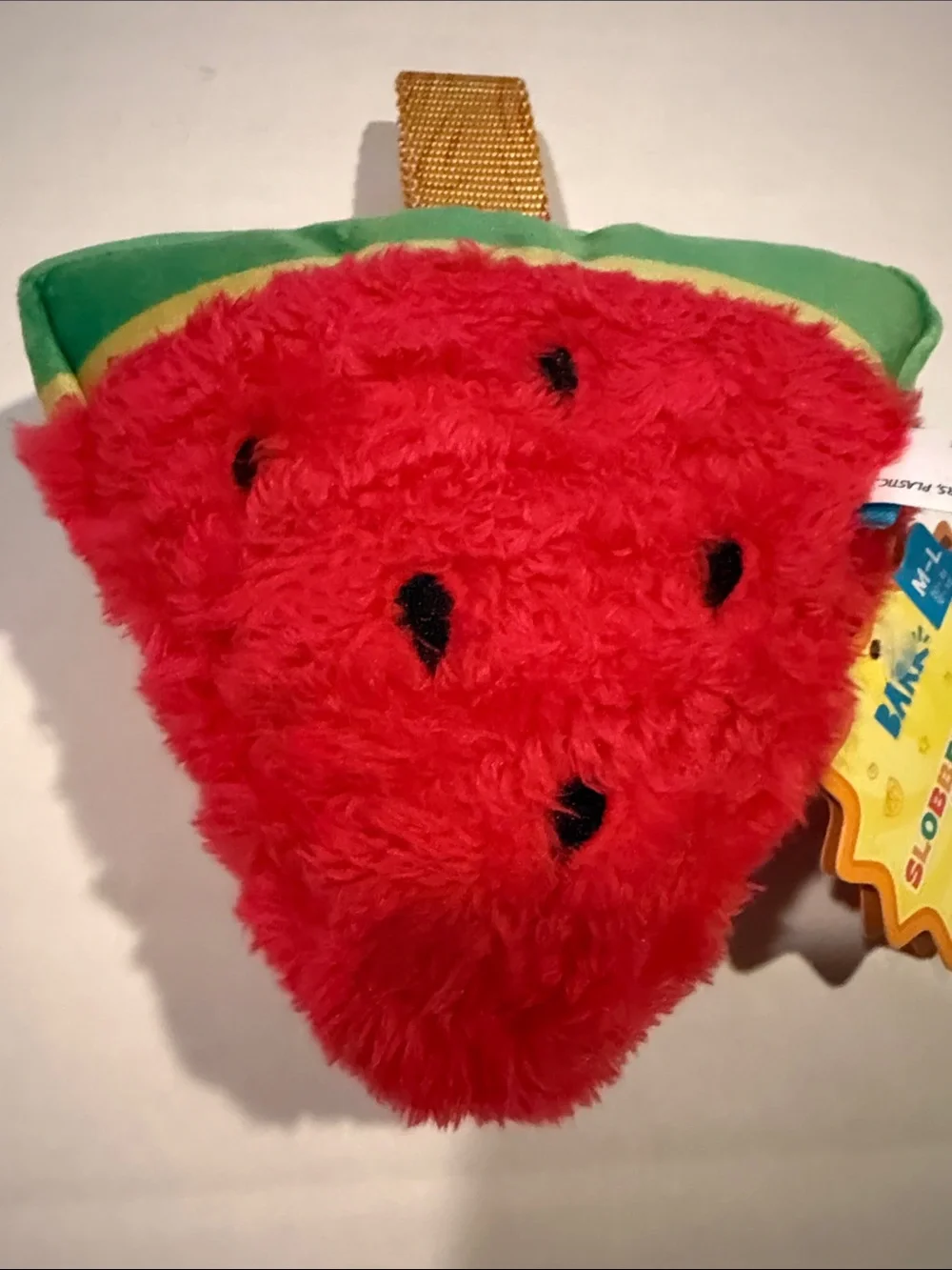 Bark Box  Plush Watermelon Slice Dog Toy - Red & Green - M-L- 20lb+